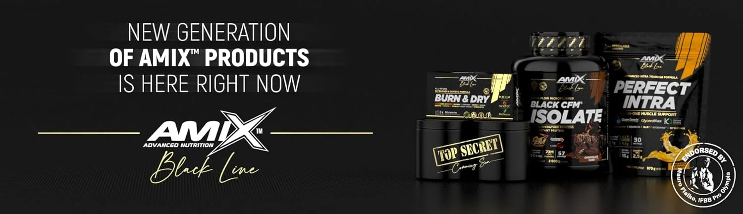 Amix | پروتئین BLACK CFM ISOLATE - کمک به حفظ توده عضلانی - حاوی آنزیم های گوارشی - هضم آسان - جذب سریع - پودر پروتئین - 1 کیلوگرم - طعم کیک شکلاتی Amix | پروتئین BLACK CFM ISOLATE - کمک به حفظ توده عضلانی - حاوی آنزیم های گوارشی - هضم آسان - جذب سریع - پودر پروتئین - 1 کیلوگرم - طعم کیک شکلاتی