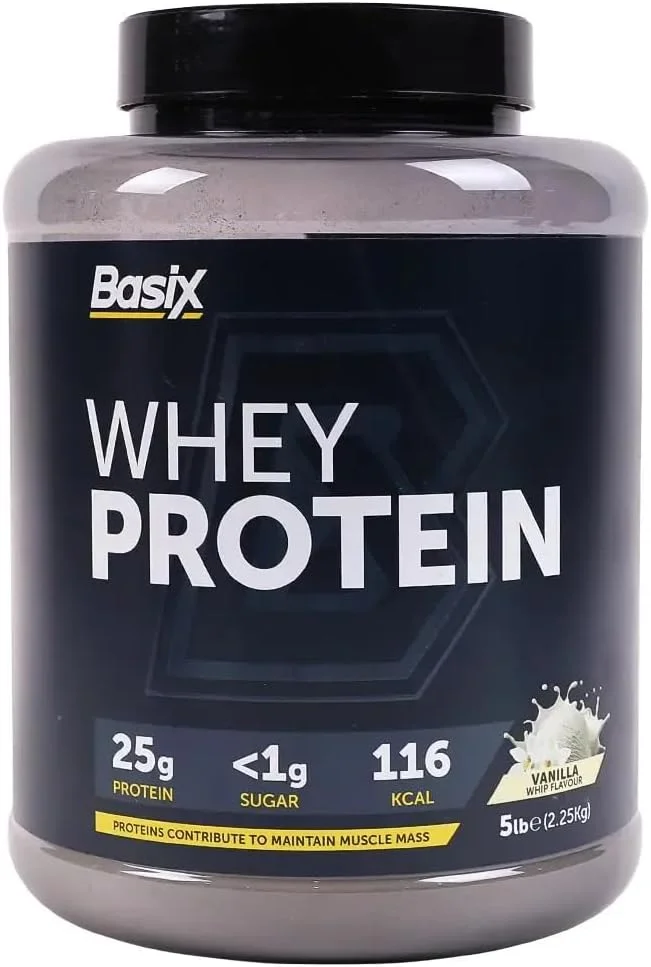 Basix - پروتئین وی ماهیچه ای - وانیل ویپ - 5 پوند Basix - پروتئین وی ماهیچه ای - وانیل ویپ - 5 پوند