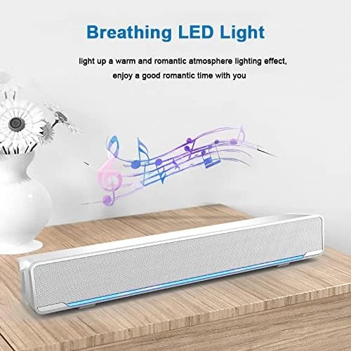 ساندبار ciciglow، ساندبار استریو سیمی USB، ساندبار استریو سه بعدی با نور تنفسی LED آبی برای تلویزیون/بلندگوهای سینمای خانگی، بازی ها، پروژکتورها، 12 اینچ ساندبار ciciglow، ساندبار استریو سیمی USB، ساندبار استریو سه بعدی با نور تنفسی LED آبی برای تلویزیون/بلندگوهای سینمای خانگی، بازی ها، پروژکتورها، 12 اینچ