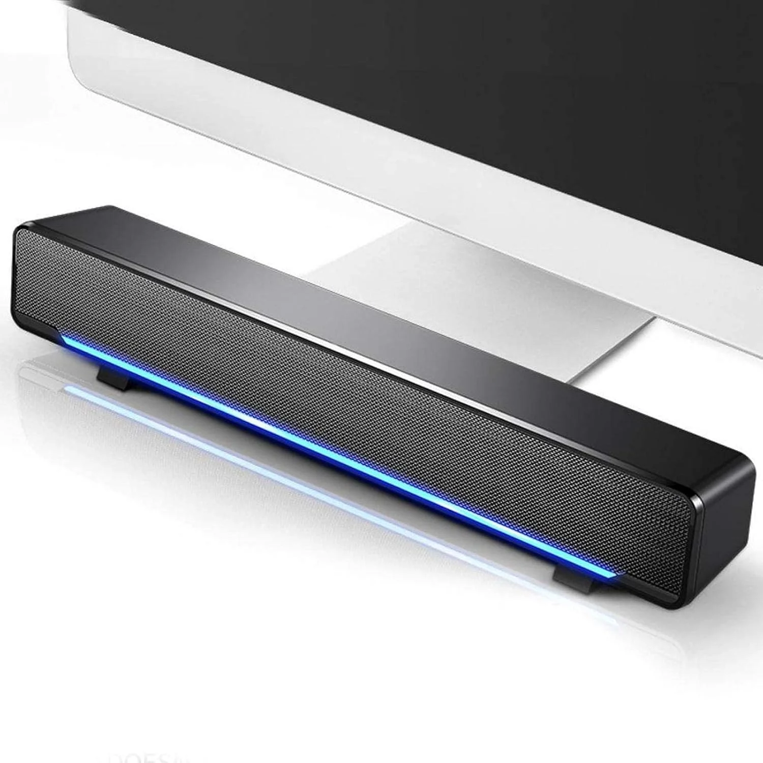 ساندبار کامپیوتر ciciglow، ساندبار LED سیمی USB با 2 بلندگوی پرقدرت، جعبه صدای فراگیر، بلندگوی استریو سه بعدی با پلاگین 3.5 میلی متری برای لپ تاپ ساندبار کامپیوتر ciciglow، ساندبار LED سیمی USB با 2 بلندگوی پرقدرت، جعبه صدای فراگیر، بلندگوی استریو سه بعدی با پلاگین 3.5 میلی متری برای لپ تاپ
