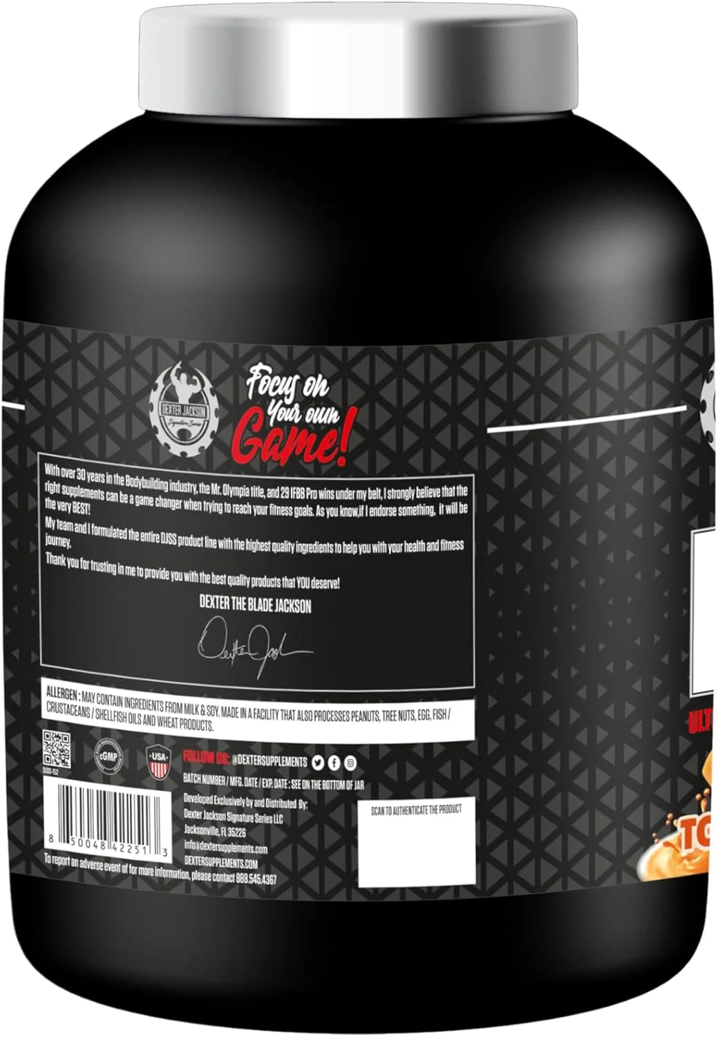 پروتئین وی پلاتینیوم سری بلک دکستر جکسون | 1814 گرم (4 پوند، تافی) پروتئین وی پلاتینیوم سری بلک دکستر جکسون | 1814 گرم (4 پوند، تافی)