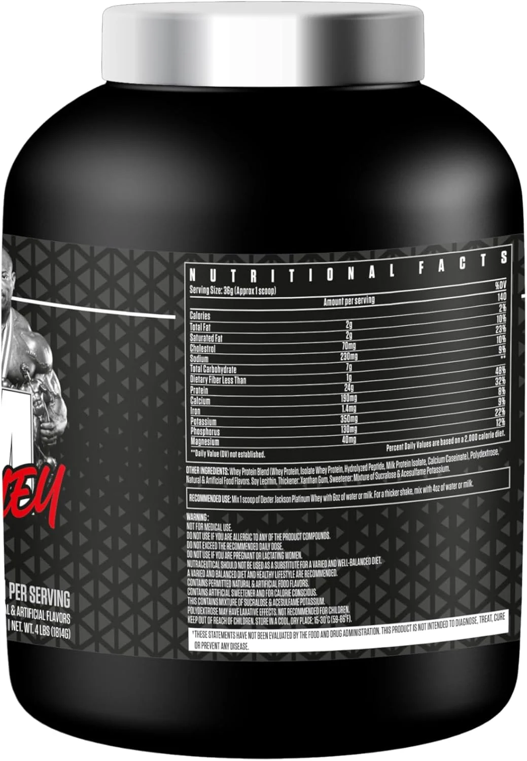پروتئین وی پلاتینیوم سری بلک دکستر جکسون | 1814 گرم (4 پوند، تافی) پروتئین وی پلاتینیوم سری بلک دکستر جکسون | 1814 گرم (4 پوند، تافی)