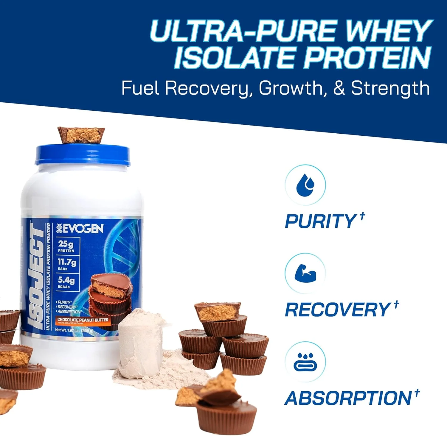 ایزو وی ایزو جکت ایوژن (طعم کره بادام زمینی شکلاتی)