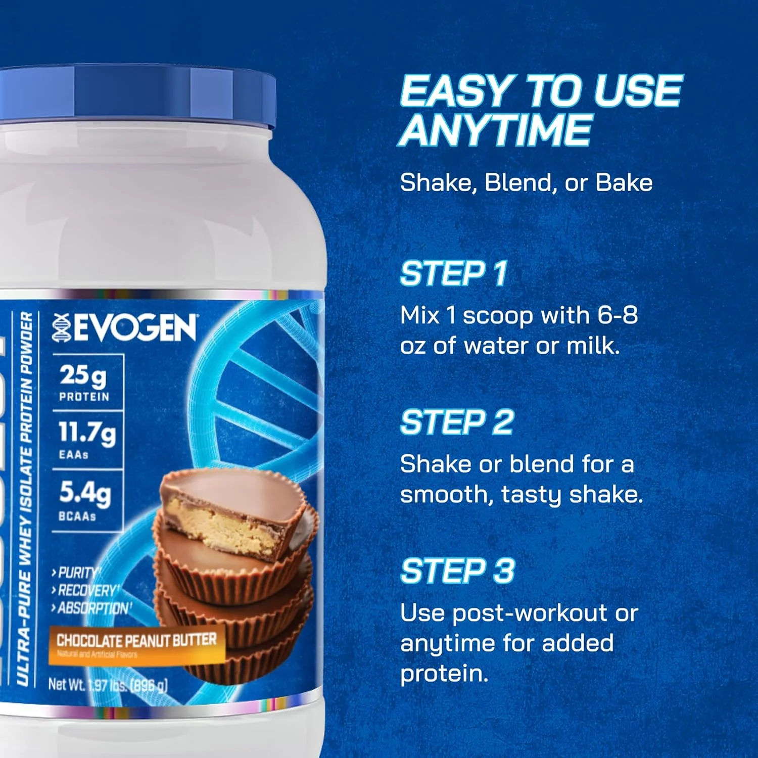 ایزو وی ایزو جکت ایوژن (طعم کره بادام زمینی شکلاتی)