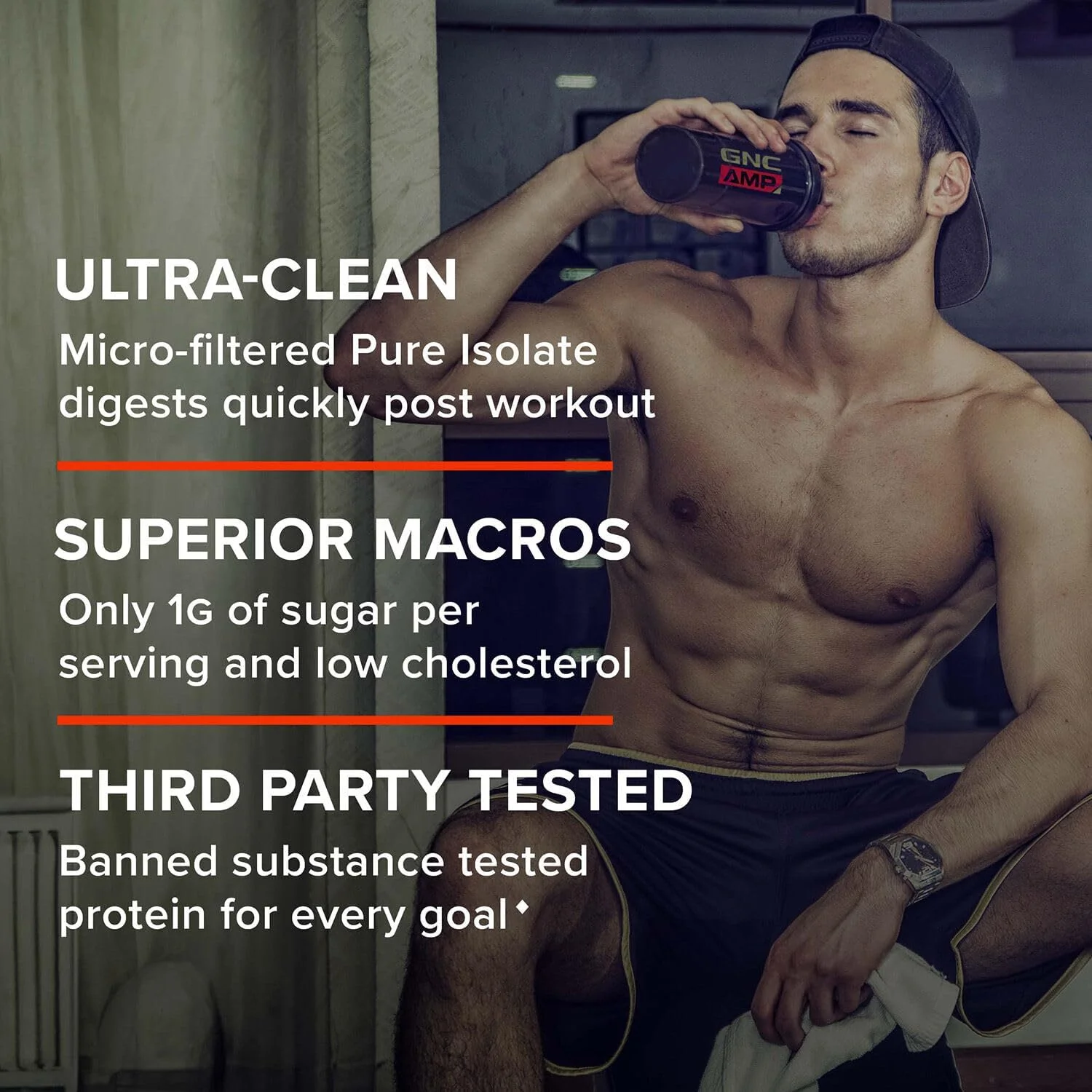 پروتئین وی ایزوله خالص GNC AMP - طعم کره بادام زمینی شکلاتی (28 سروینگ) پروتئین وی ایزوله خالص GNC AMP - طعم کره بادام زمینی شکلاتی (28 سروینگ)