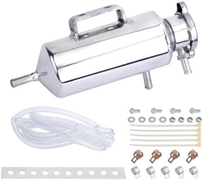 مخزن انبساط آب خنک کننده 350 میلی لیتری فروشگاه سفید، آلیاژ آلومینیوم، یونیورسال برای خودرو