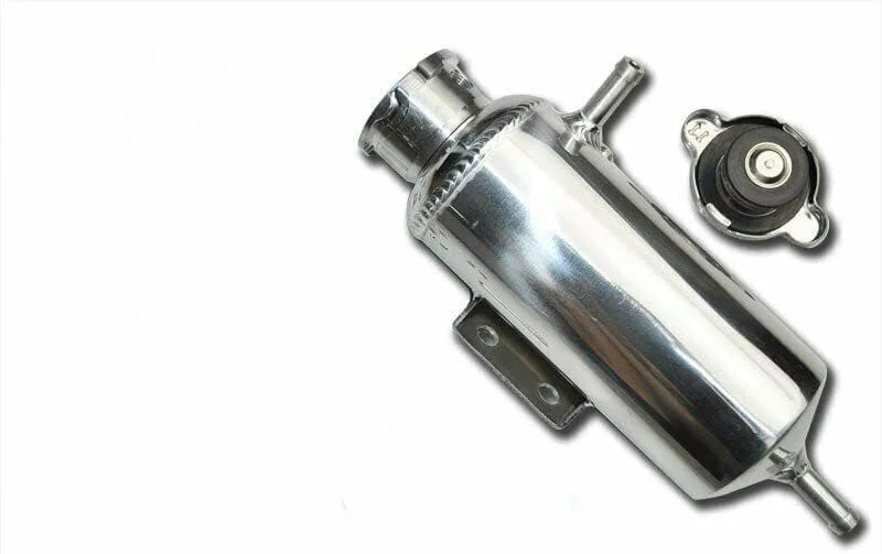 مخزن انبساط آب خنک کننده 350 میلی لیتری فروشگاه سفید، آلیاژ آلومینیوم، یونیورسال برای خودرو