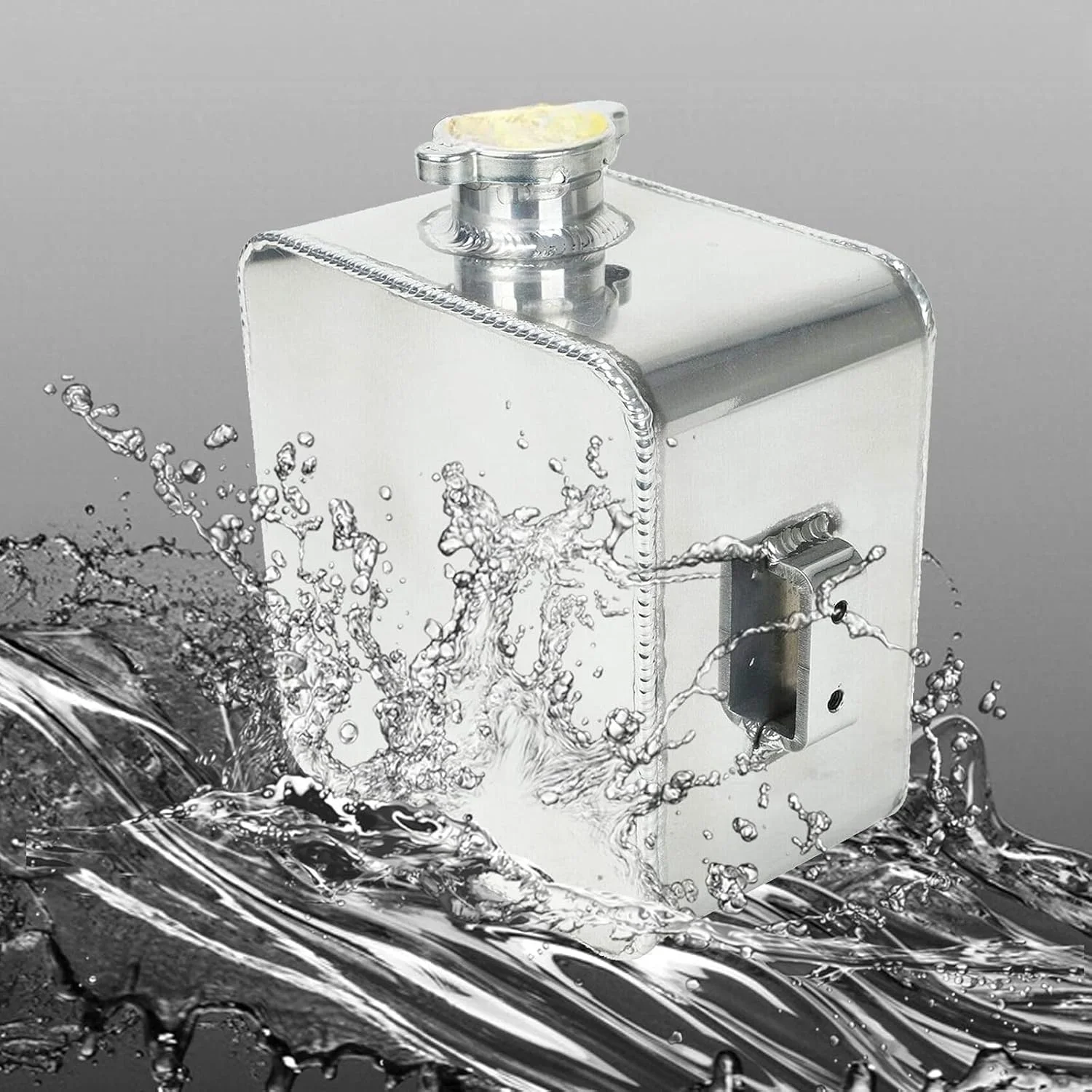 مخزن انبساط رادیاتور آلومینیومی یونیورسال 2.5 لیتری THE WHITE SHOP، مخزن بازیابی آب (رنگ: نقره ای)