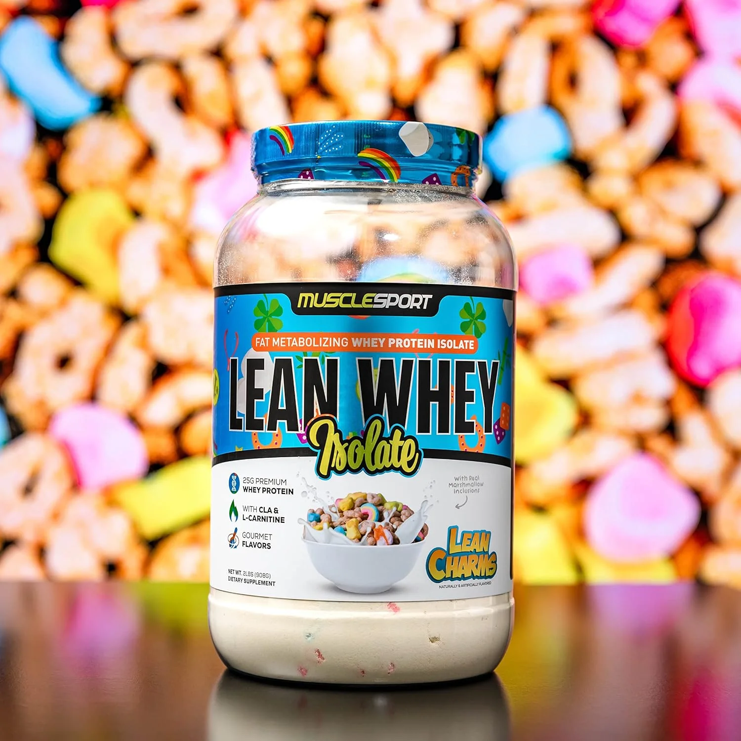 Musclesport Lean Whey Revolution™، پروتئین وی ایزوله با وی هیدرولیز شده - کم کالری، کم کربوهیدرات، کم چرب، طعم های فوق العاده - 25 گرم پروتئین در هر پیمانه (2 پوند، Lean Charms)… Musclesport Lean Whey Revolution™، پروتئین وی ایزوله با وی هیدرولیز شده - کم کالری، کم کربوهیدرات، کم چرب، طعم های فوق العاده - 25 گرم پروتئین در هر پیمانه (2 پوند، Lean Charms)…