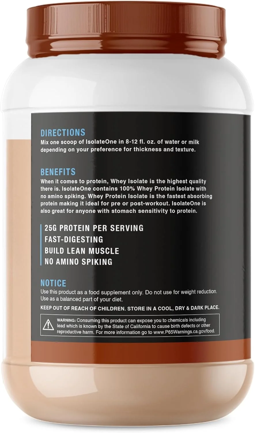 پودر پروتئین وی ایزوله NutraOne IsolateOne، 100% وی ایزوله خالص (کره بادام زمینی شکلاتی - 29 سروینگ) پودر پروتئین وی ایزوله NutraOne IsolateOne، 100% وی ایزوله خالص (کره بادام زمینی شکلاتی - 29 سروینگ)