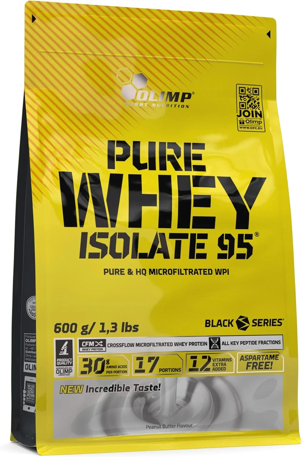 مکمل غذایی الیمپ اسپورت نوتریشن پیور وی ایزوله 95، طعم کره بادام زمینی، 600 گرم مکمل غذایی الیمپ اسپورت نوتریشن پیور وی ایزوله 95، طعم کره بادام زمینی، 600 گرم