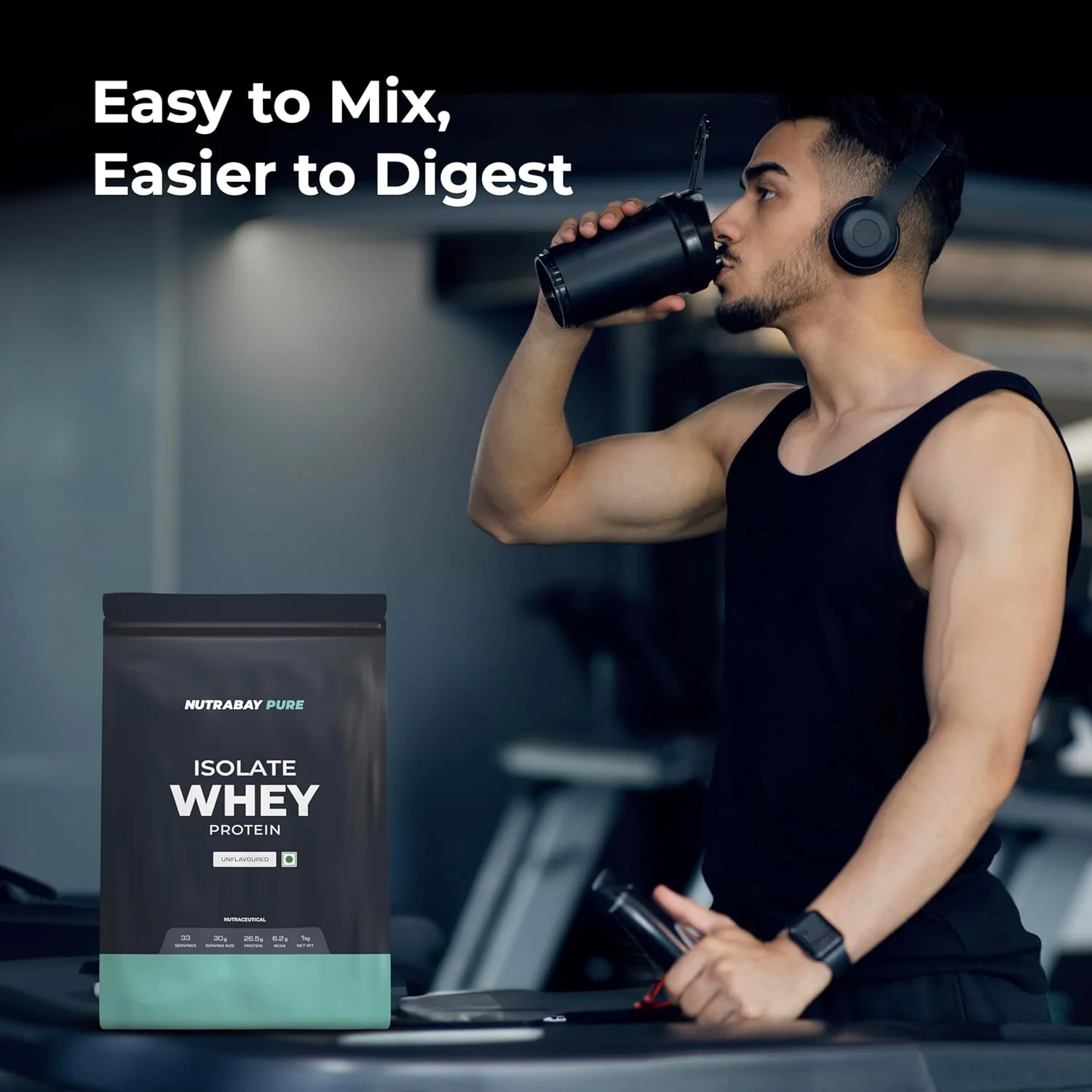 پودر پروتئین وی ایزوله خالص ناترابی - 1 کیلوگرم، بدون طعم | 26.5 گرم پروتئین، 6.2 گرم BCAA | تست شده در آزمایشگاه NABL | رشد و ریکاوری عضلات | 100% وی ایزوله خام | برای آقایان و بانوان پودر پروتئین وی ایزوله خالص ناترابی - 1 کیلوگرم، بدون طعم | 26.5 گرم پروتئین، 6.2 گرم BCAA | تست شده در آزمایشگاه NABL | رشد و ریکاوری عضلات | 100% وی ایزوله خام | برای آقایان و بانوان