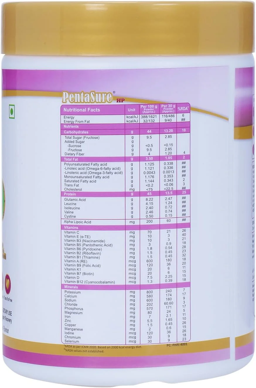 پنتاسور اچ پی پروتئین وی - موز وانیلی 400 گرم پنتاسور اچ پی پروتئین وی - موز وانیلی 400 گرم
