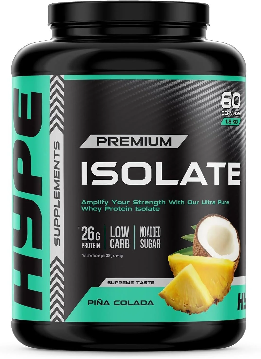 پروتئین وی ایزوله پریمیوم 1.8 کیلوگرم، 60 سروینگ، طعم پینا کولادا پروتئین وی ایزوله پریمیوم 1.8 کیلوگرم، 60 سروینگ، طعم پینا کولادا