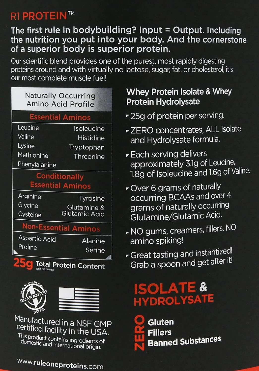 پودر پروتئین وی 100% Rule1، پروتئین وی ایزوله و هیدرولیز شده با طعم کرم وانیلی، 25 گرم پروتئین، 30 سروینگ، 900 گرم (1.98 پوند) پودر پروتئین وی 100% Rule1، پروتئین وی ایزوله و هیدرولیز شده با طعم کرم وانیلی، 25 گرم پروتئین، 30 سروینگ، 900 گرم (1.98 پوند)