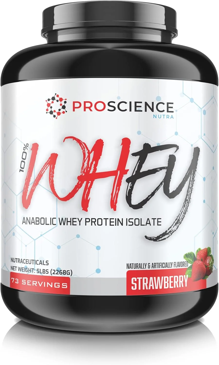 پرو ساینس نوترا 100% وی - پروتئین وی ایزوله آنابولیک - 5 پوند، 73 سروینگ (توت فرنگی) پرو ساینس نوترا 100% وی - پروتئین وی ایزوله آنابولیک - 5 پوند، 73 سروینگ (توت فرنگی)