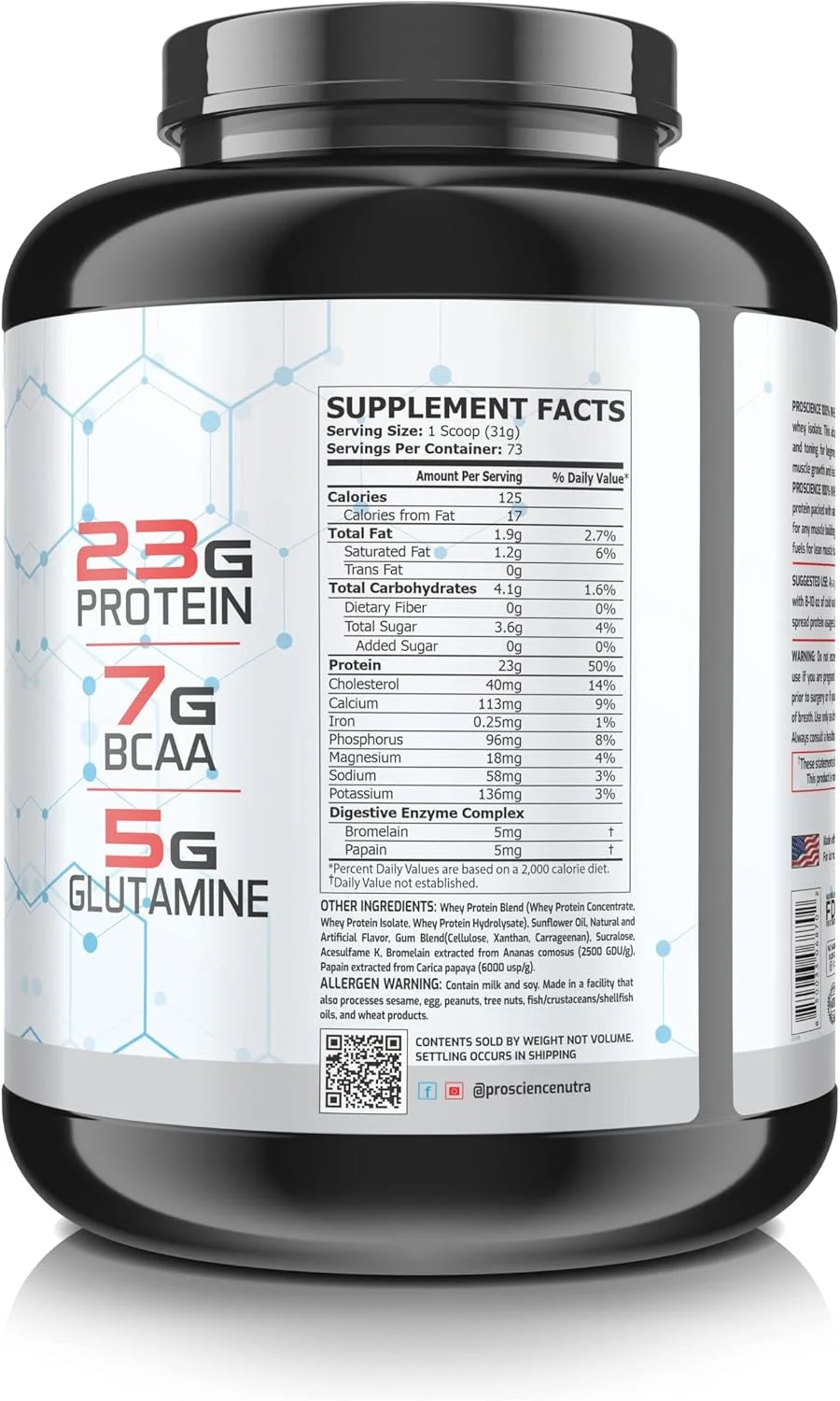 پرو ساینس نوترا 100% وی - پروتئین وی ایزوله آنابولیک - 5 پوند، 73 سروینگ (توت فرنگی) پرو ساینس نوترا 100% وی - پروتئین وی ایزوله آنابولیک - 5 پوند، 73 سروینگ (توت فرنگی)