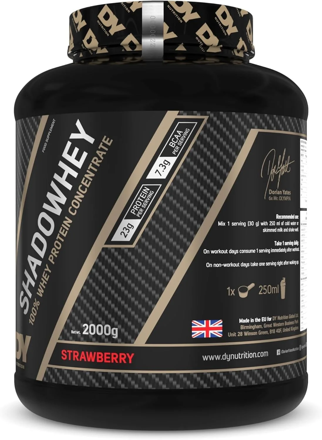 پروتئین وی شادو وی، 2 کیلوگرم، 66 سروینگ، طعم توت فرنگی پروتئین وی شادو وی، 2 کیلوگرم، 66 سروینگ، طعم توت فرنگی