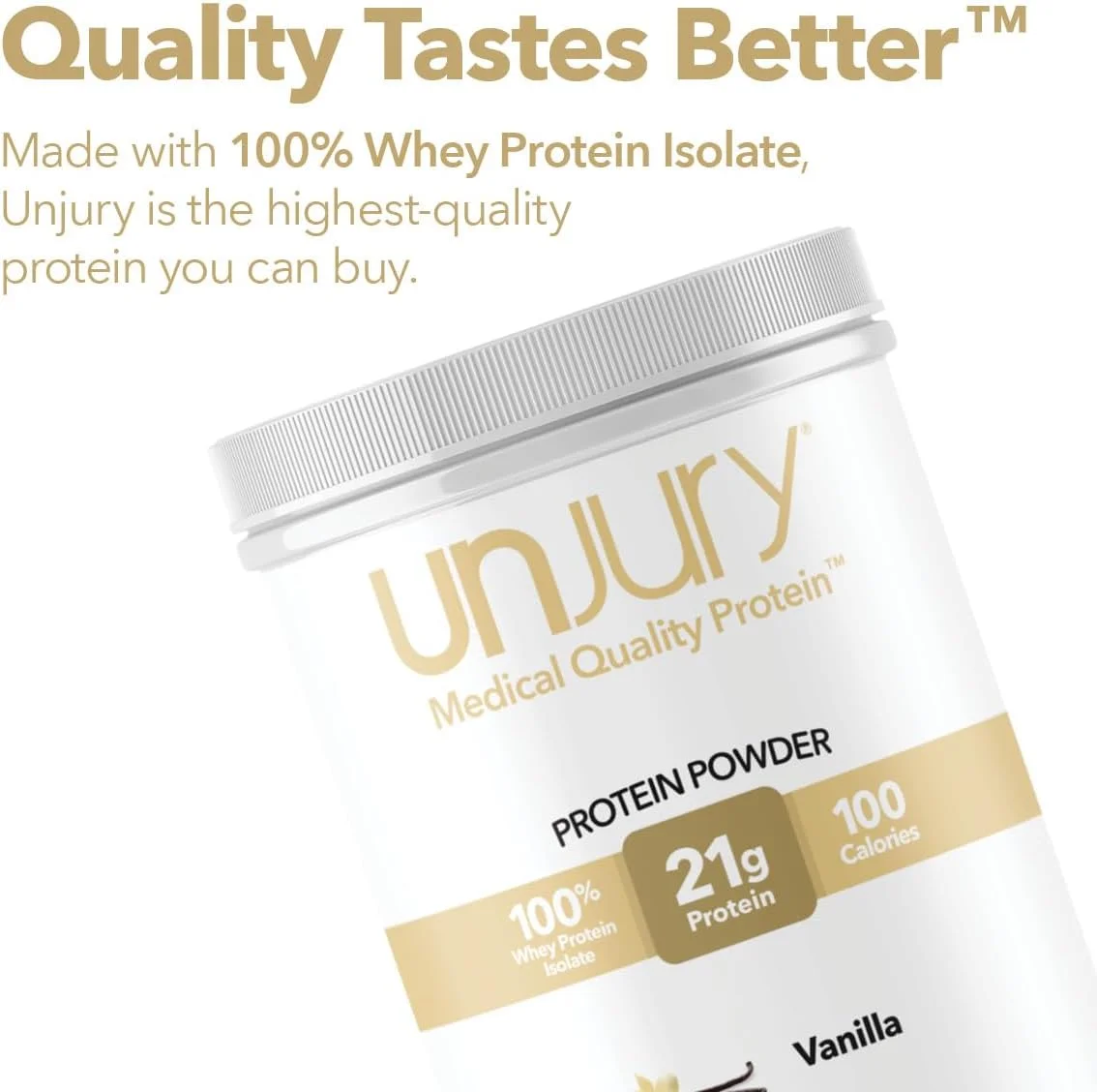 پودر پروتئین وی Unjury | وانیلی | 21 گرم پودر پروتئین وی ایزوله 100% | کم کربوهیدرات و بدون لاکتوز | بدون گلوتن | دارای گواهی کوشر | 15 سروینگ پودر پروتئین وی Unjury | وانیلی | 21 گرم پودر پروتئین وی ایزوله 100% | کم کربوهیدرات و بدون لاکتوز | بدون گلوتن | دارای گواهی کوشر | 15 سروینگ