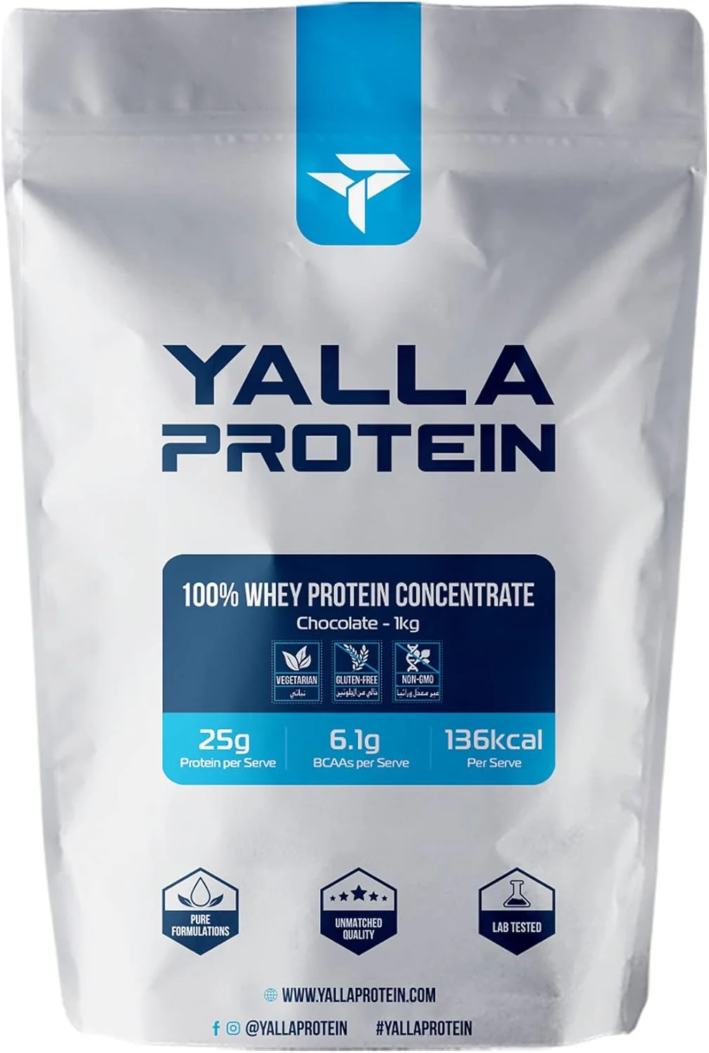 پروتئین وی 100% یالا پروتئین، بدون GMO، بدون هورمون، پودر پروتئین وی خالص، 76% محتوای پروتئین خام، 26 گرم پروتئین در هر وعده، 1 کیلوگرم (2.2 پوند) (شکلاتی) پروتئین وی 100% یالا پروتئین، بدون GMO، بدون هورمون، پودر پروتئین وی خالص، 76% محتوای پروتئین خام، 26 گرم پروتئین در هر وعده، 1 کیلوگرم (2.2 پوند) (شکلاتی)