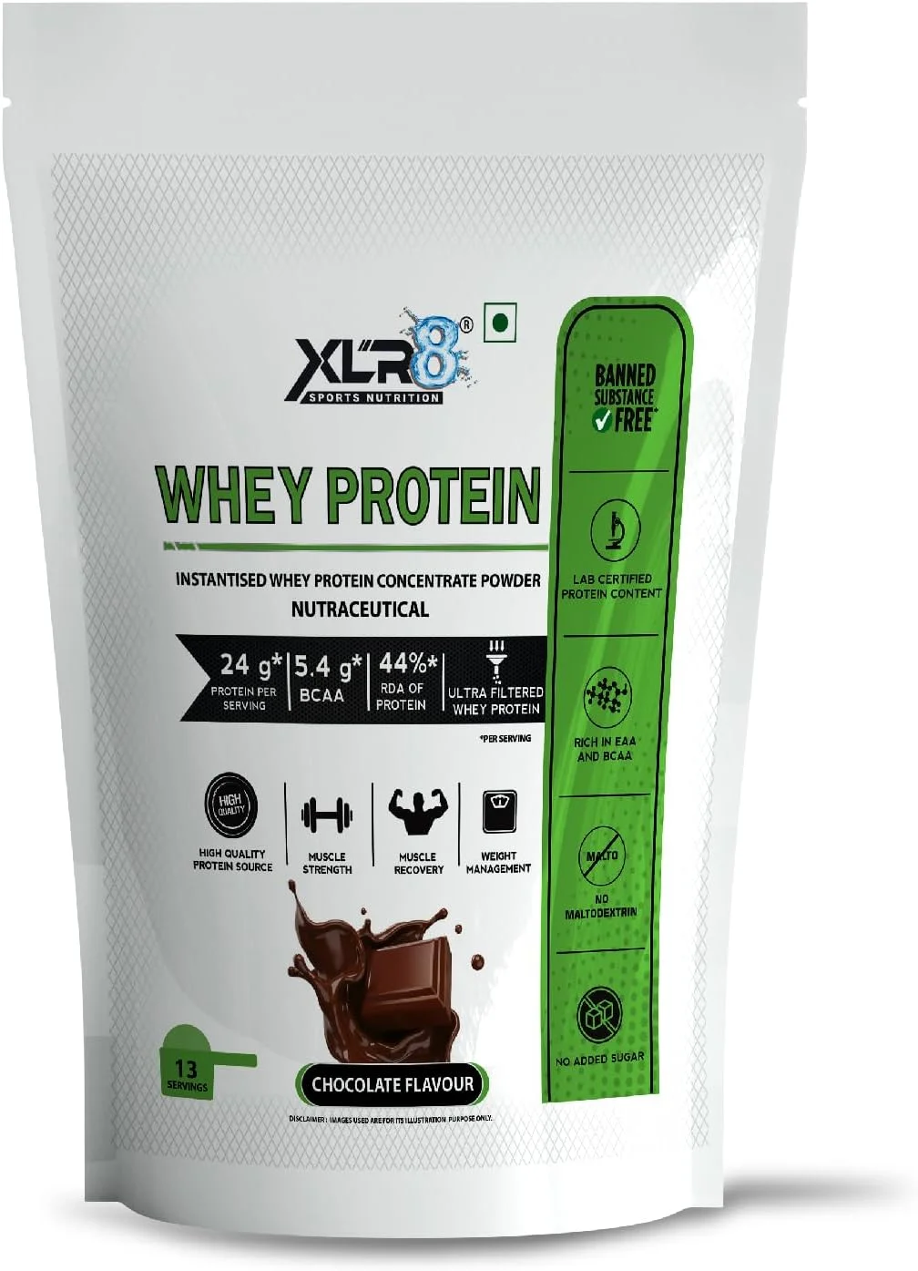 پودر پروتئین وی XLR8 با 24 گرم پروتئین، 5.4 گرم BCAA - 1 پوند / 454 گرم (شکلاتی) پودر پروتئین وی XLR8 با 24 گرم پروتئین، 5.4 گرم BCAA - 1 پوند / 454 گرم (شکلاتی)