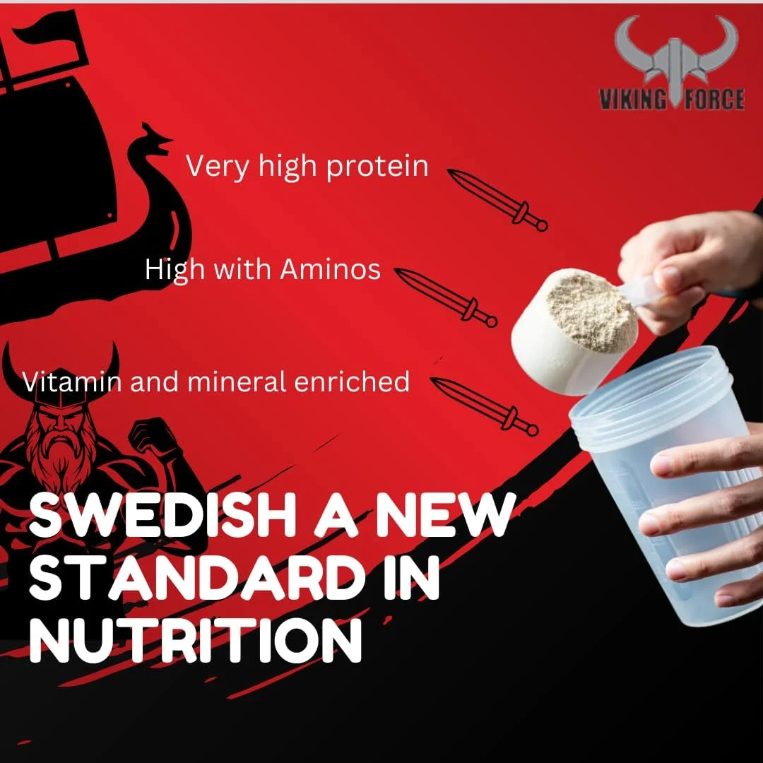 وی پروتئین حیوانی VIKING FORCE - طعم شکلاتی، فرمول عضله ساز و ریکاوری نوردیک، 10 پوند، 151 سروینگ، 23.7 گرم پروتئین در هر سروینگ، با ویتامین ها و مواد معدنی افزوده وی پروتئین حیوانی VIKING FORCE - طعم شکلاتی، فرمول عضله ساز و ریکاوری نوردیک، 10 پوند، 151 سروینگ، 23.7 گرم پروتئین در هر سروینگ، با ویتامین ها و مواد معدنی افزوده