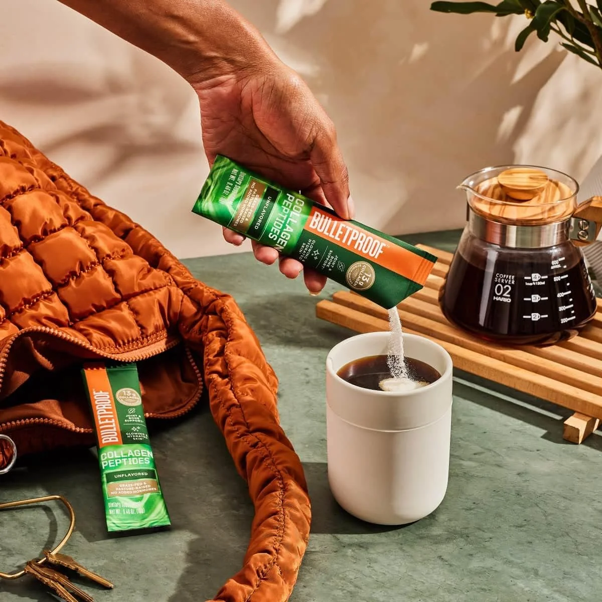 پودر پروتئین کلاژن بدون طعم Bulletproof، بسته 15 عددی، پپتیدهای کلاژن تغذیه شده با علف و آمینو اسیدها برای پوست، استخوان ها و مفاصل سالم