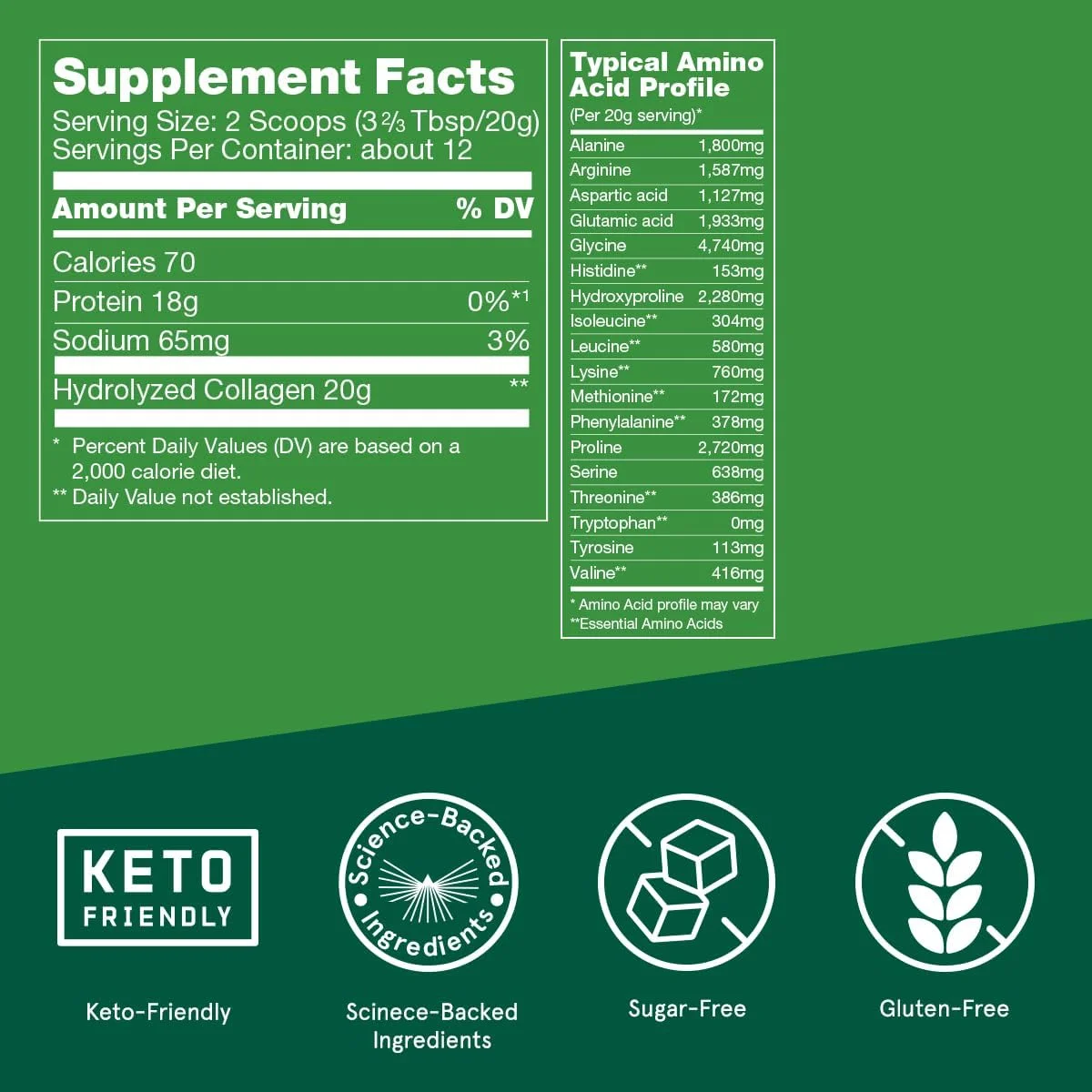 پودر پروتئین کلاژن بدون طعم Bulletproof، (240 گرم) پودر پروتئین کلاژن بدون طعم Bulletproof، (240 گرم)