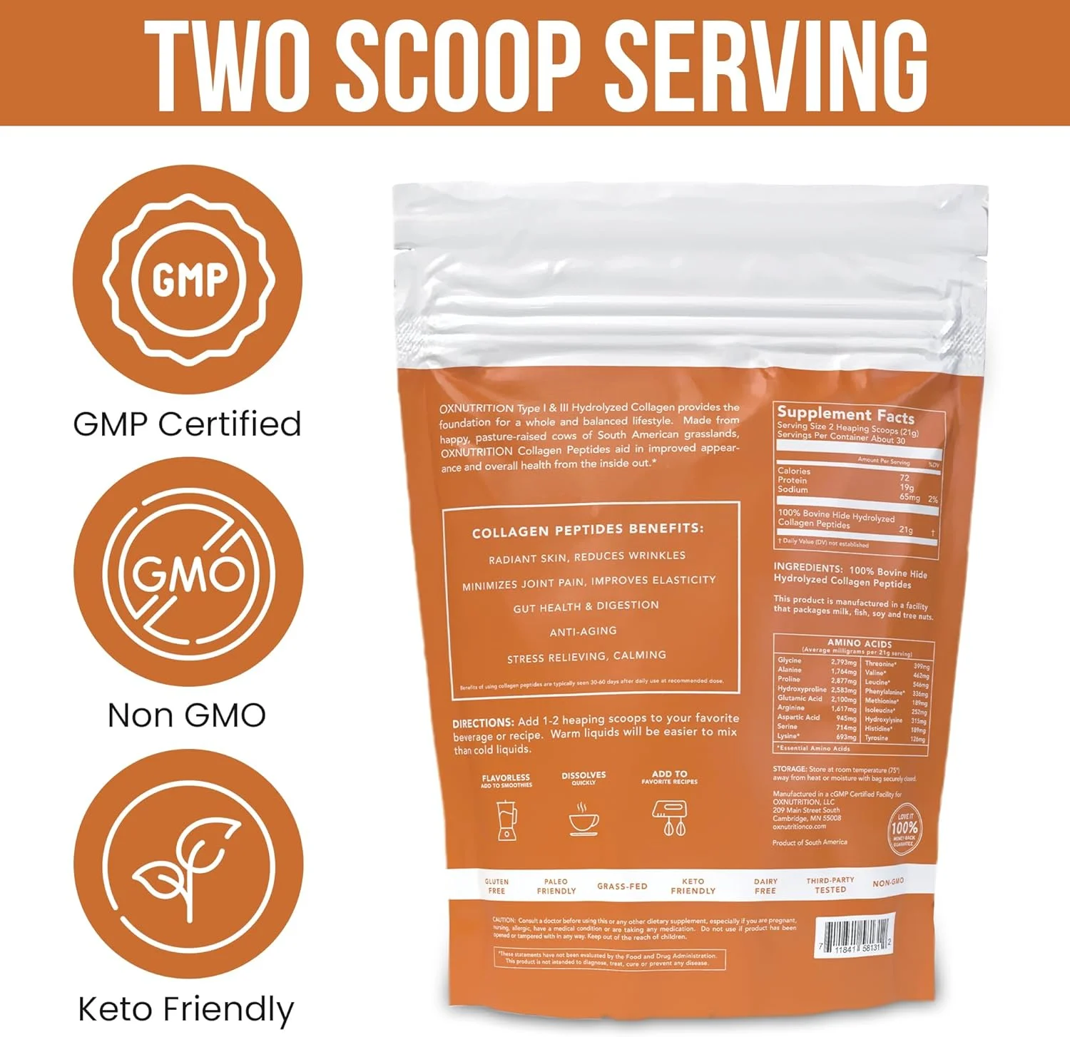 پودر پروتئین کلاژن پپتیدهای هیدرولیز شده خالص XL 650ml منبع حیاتی پروتئین تغذیه شده با علف و ارگانیک غنی از اسیدهای آمینه پالئو، کتو، WHOLE30 ضد پیری، تقویت کننده پوست بدون طعم پودر پروتئین کلاژن پپتیدهای هیدرولیز شده خالص XL 650ml منبع حیاتی پروتئین تغذیه شده با علف و ارگانیک غنی از اسیدهای آمینه پالئو، کتو، WHOLE30 ضد پیری، تقویت کننده پوست بدون طعم