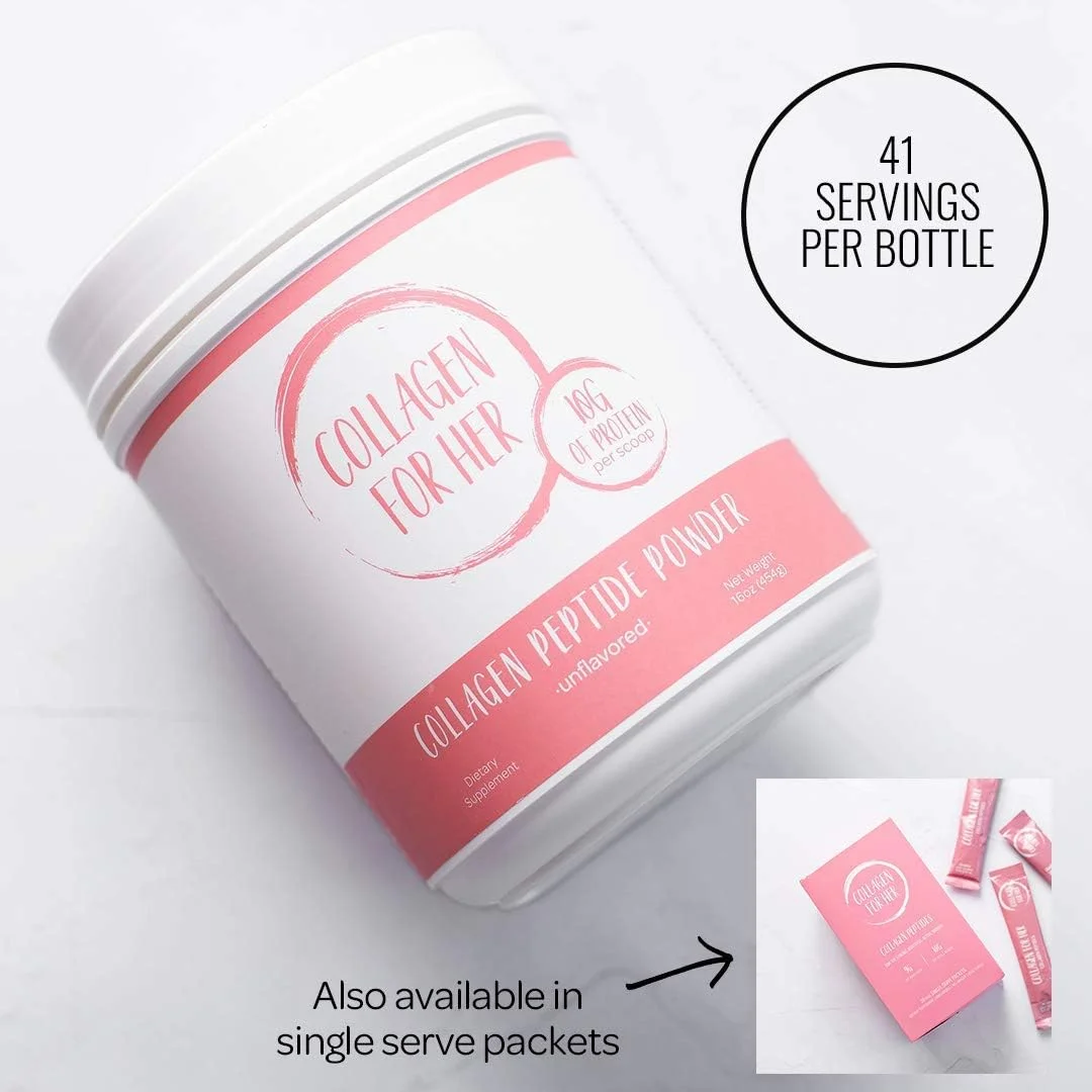 کلاژن مخصوص بانوان: پودر پپتیدهای کلاژن بدون طعم - مکمل پروتئین کلاژن هیدرولیز شده برای زنان | حیاتی برای مو، پوست، ناخن، حمایت از روده، پالئو، کتو (41 سروینگ) کلاژن مخصوص بانوان: پودر پپتیدهای کلاژن بدون طعم - مکمل پروتئین کلاژن هیدرولیز شده برای زنان | حیاتی برای مو، پوست، ناخن، حمایت از روده، پالئو، کتو (41 سروینگ)