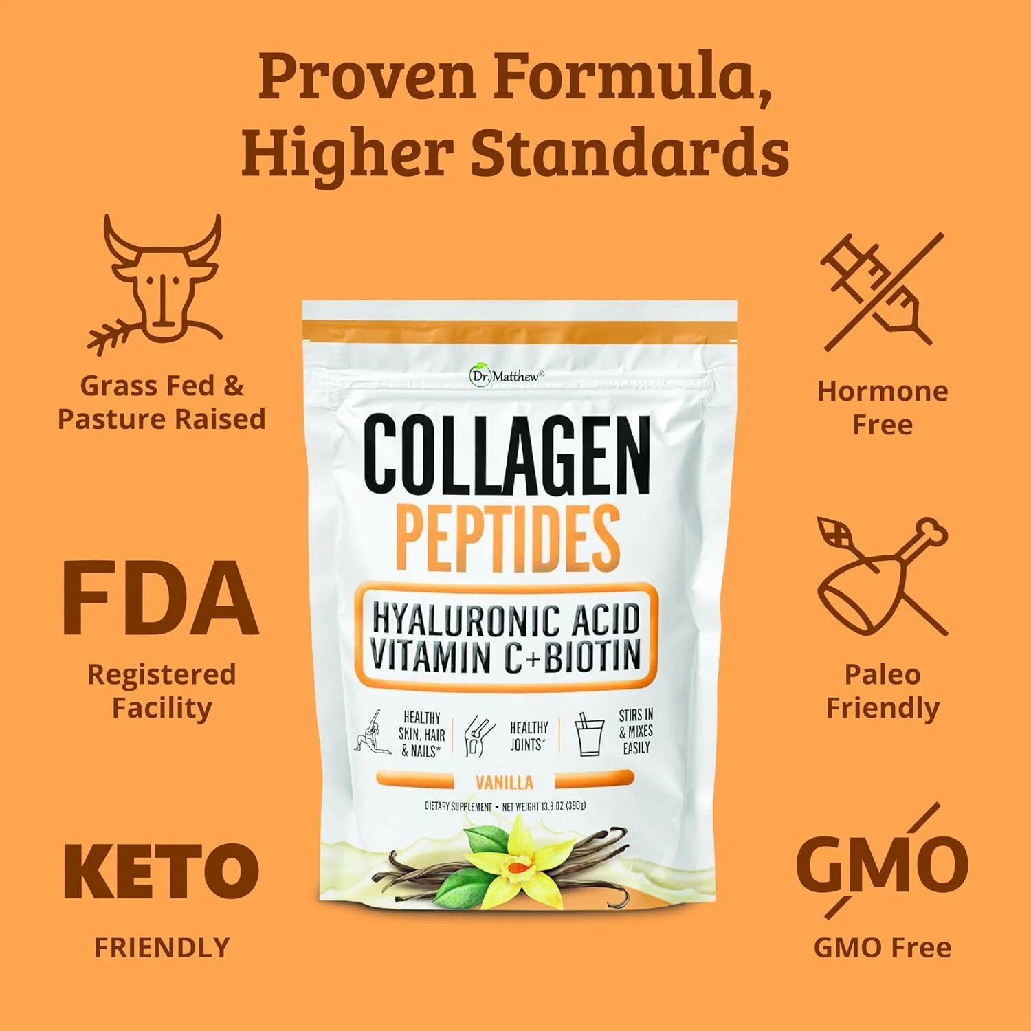 پودر کلاژن وانیلی طعم دار با اسید هیالورونیک، ویتامین C و بیوتین. کرمر کلاژن پروتئینی کتو برای قهوه. پپتیدهای کلاژن برای مو، پوست، ناخن ها، مفاصل. فاقد لبنیات، تغذیه شده با علف و حاوی استویا. پودر کلاژن وانیلی طعم دار با اسید هیالورونیک، ویتامین C و بیوتین. کرمر کلاژن پروتئینی کتو برای قهوه. پپتیدهای کلاژن برای مو، پوست، ناخن ها، مفاصل. فاقد لبنیات، تغذیه شده با علف و حاوی استویا.