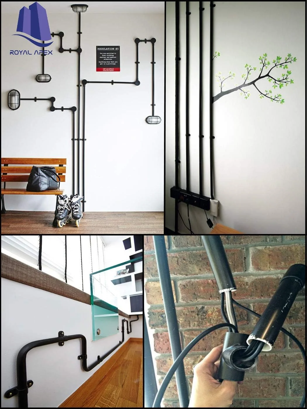 لوله و اتصالات پی وی سی رویال اپکس برای سیم کشی و کابل کشی برق داخلی و خارجی (بسته 10 عددی) (20 میلی متر، اتصال سه راهی) لوله و اتصالات پی وی سی رویال اپکس برای سیم کشی و کابل کشی برق داخلی و خارجی (بسته 10 عددی) (20 میلی متر، اتصال سه راهی)