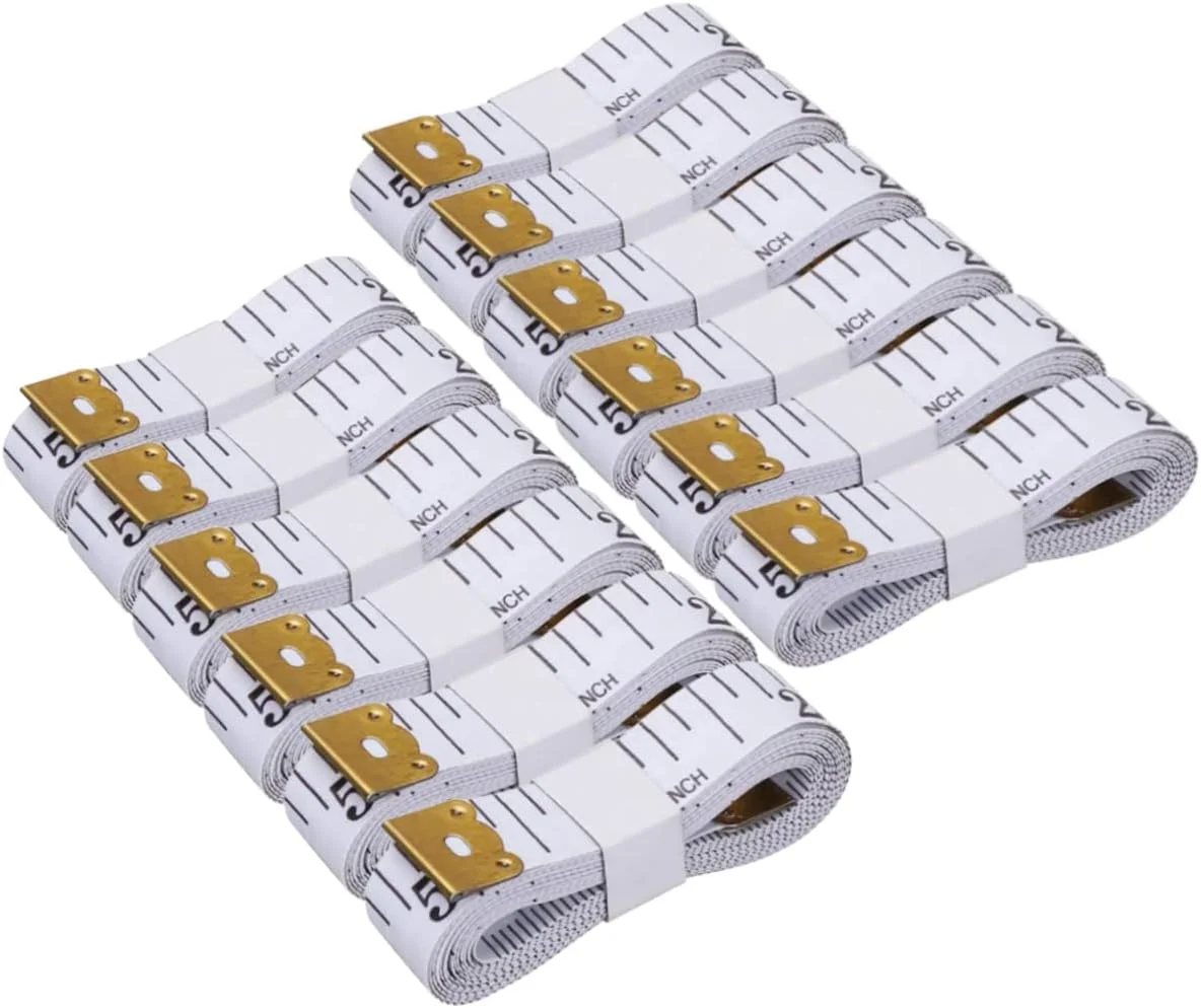 ZEYUMEE Akstore بسته 6 عددی متر نواری نرم دو طرفه 60 اینچی/150 سانتی متری برای خیاطی، اندازه گیری پزشکی، اندازه گیری بدن (سیاه-سفید) ZEYUMEE Akstore بسته 6 عددی متر نواری نرم دو طرفه 60 اینچی/150 سانتی متری برای خیاطی، اندازه گیری پزشکی، اندازه گیری بدن (سیاه-سفید)