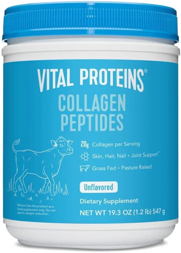 پپتیدهای کلاژن Vital Proteins، بدون طعم، 547 گرم (19.3 اونس) پپتیدهای کلاژن Vital Proteins، بدون طعم، 547 گرم (19.3 اونس)