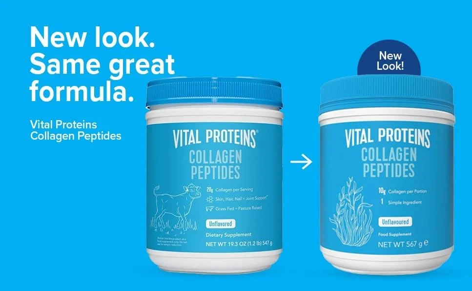 پپتیدهای کلاژن Vital Proteins، بدون طعم، 547 گرم (19.3 اونس) پپتیدهای کلاژن Vital Proteins، بدون طعم، 547 گرم (19.3 اونس)