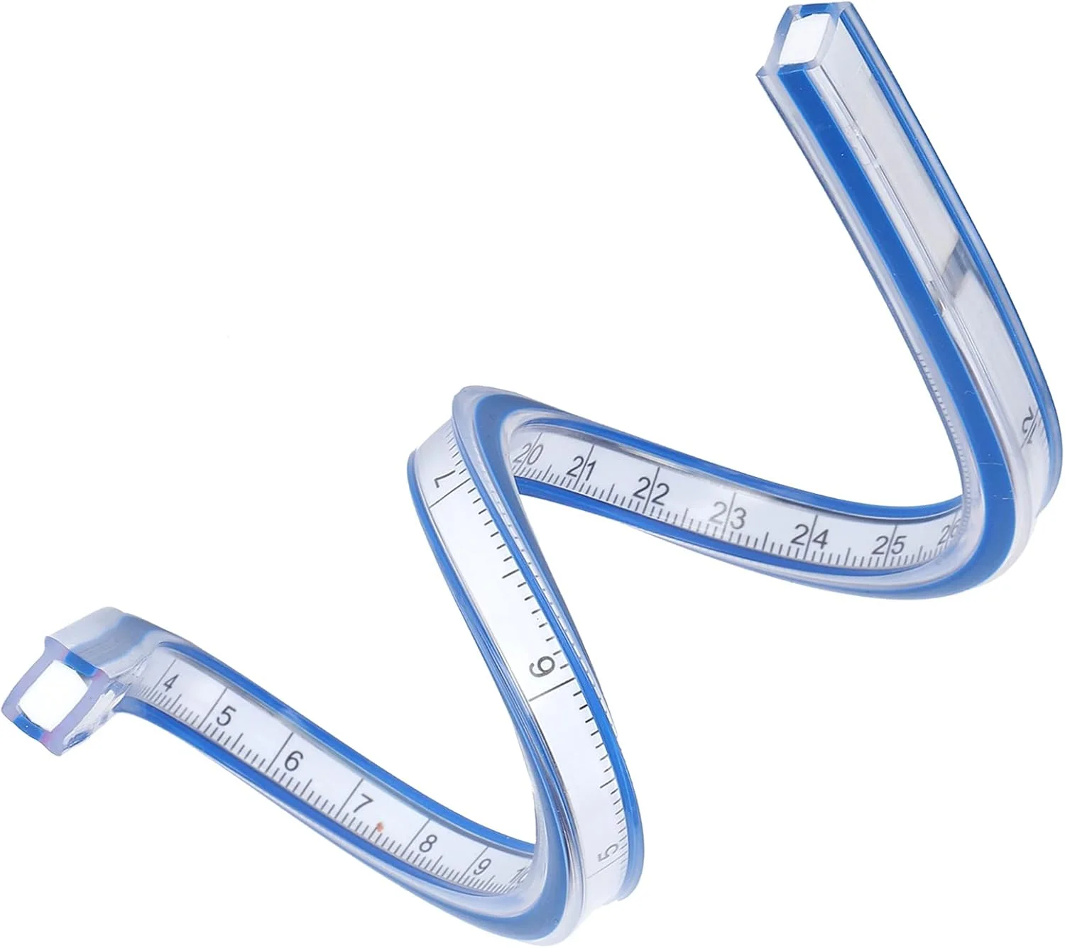 خط کش منحنی انعطاف پذیر، نوار اندازه گیری نرم پلاستیکی خم شو برای خیاطی و طراحی (30 سانتی متر) خط کش منحنی انعطاف پذیر، نوار اندازه گیری نرم پلاستیکی خم شو برای خیاطی و طراحی (30 سانتی متر)