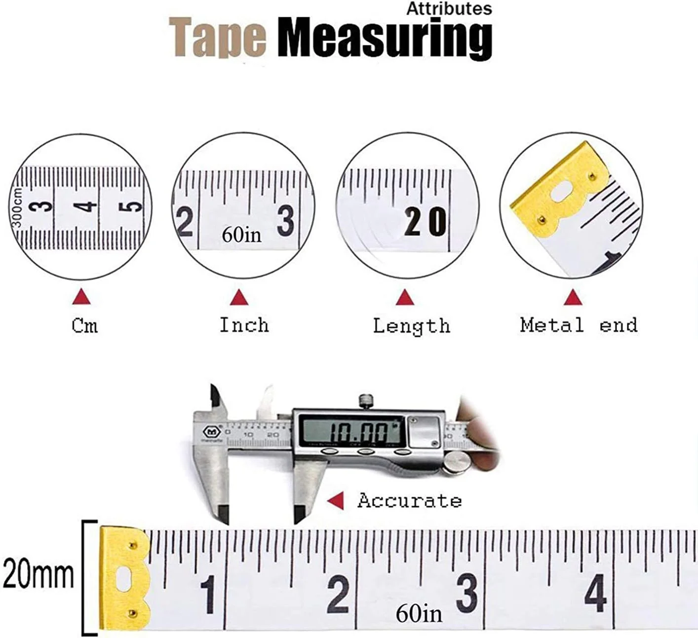 مجموعه 12 عددی متر خیاطی نرم دو طرفه 150 سانتی متری (60 اینچی) با مقیاس دوگانه، خط کش انعطاف پذیر برای اندازه گیری کاهش وزن، اندازه گیری پزشکی بدن، خیاطی، لباس دوز، پارچه با اندازه گیری دقیق