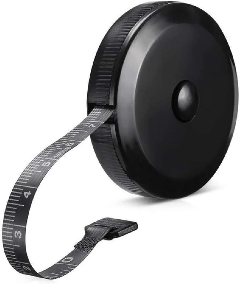 متر خیاطی نرم GDMINLO جمع شونده برای اندازه گیری بدن، پارچه، خیاطی، پارچه بافی، صنایع دستی، اندازه گیری کاهش وزن، جمع شونده، مشکی، دو طرفه، 1 عدد متر خیاطی نرم GDMINLO جمع شونده برای اندازه گیری بدن، پارچه، خیاطی، پارچه بافی، صنایع دستی، اندازه گیری کاهش وزن، جمع شونده، مشکی، دو طرفه، 1 عدد