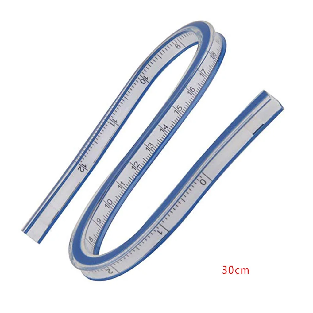 خط کش منحنی انعطاف پذیر هگربای، ابزار اندازه گیری و طراحی مارپیچ، خط کش نوار پلاستیکی نرم 30 سانتی متر خط کش منحنی انعطاف پذیر هگربای، ابزار اندازه گیری و طراحی مارپیچ، خط کش نوار پلاستیکی نرم 30 سانتی متر