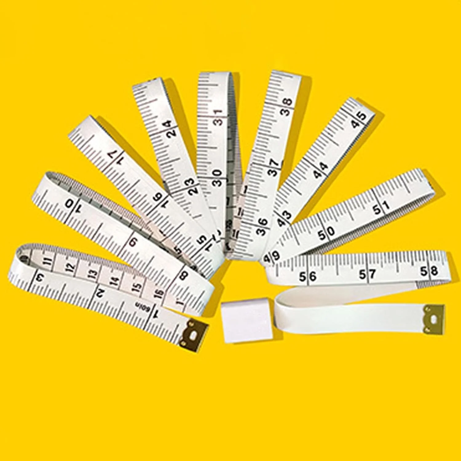 JJLFresheners خط کش خیاطی سفید دم دار، نوار اندازه گیری بدن با مقیاس دوگانه، خط کش خیاطی، اندازه گیری دور، مقاوم در برابر سایش، ماندگاری طولانی، ابزار خیاطی JJLFresheners خط کش خیاطی سفید دم دار، نوار اندازه گیری بدن با مقیاس دوگانه، خط کش خیاطی، اندازه گیری دور، مقاوم در برابر سایش، ماندگاری طولانی، ابزار خیاطی
