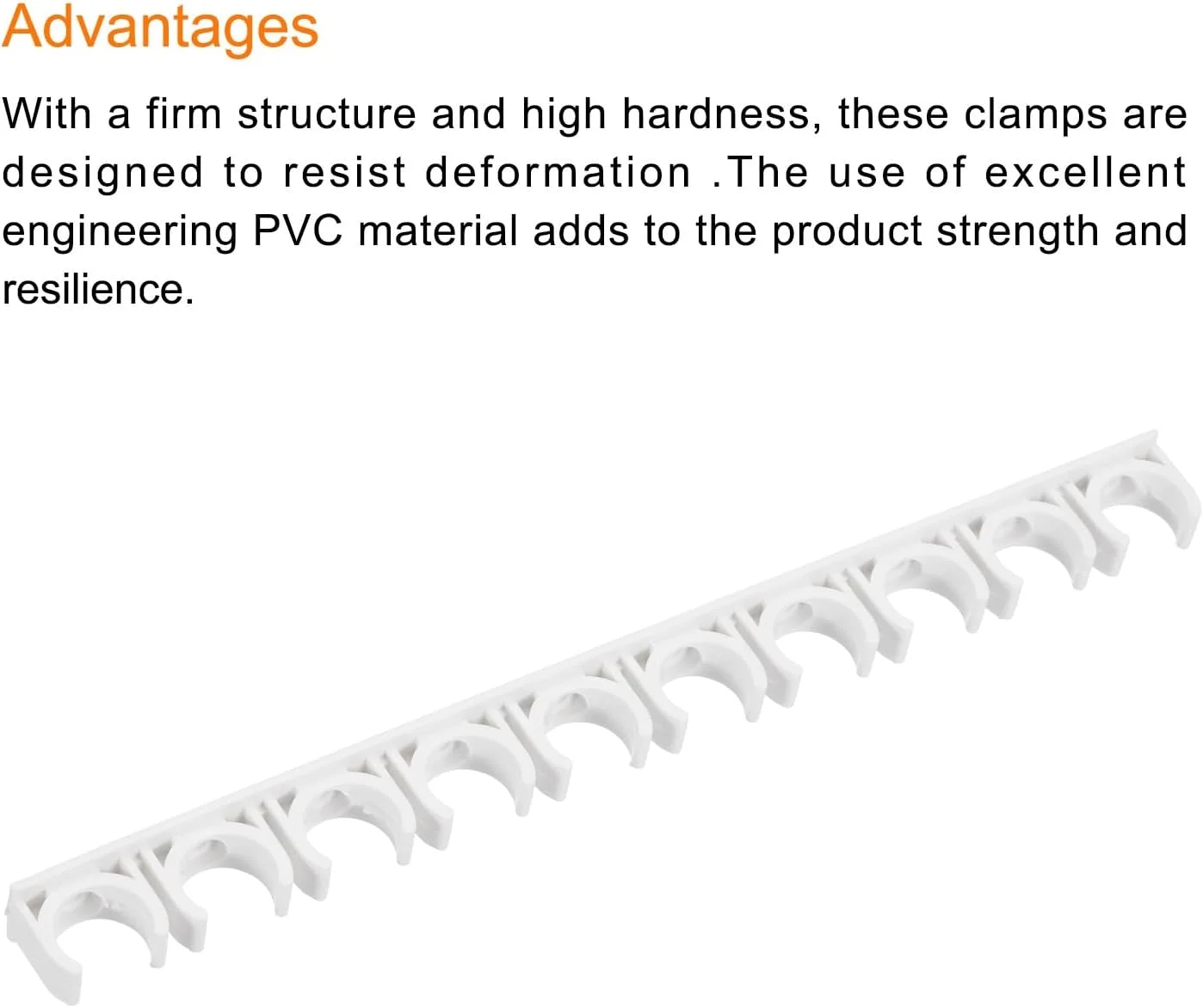 گیره بست لوله پی وی سی 10 عددی سورسیینگ مپ، گیره بست لوله نوع U با 10 شکاف، اتصالات ردیفی داخلی 16 میلی متر، اتصال سریع سفید برای شلنگ، لوله برق، مبلمان منزل گیره بست لوله پی وی سی 10 عددی سورسیینگ مپ، گیره بست لوله نوع U با 10 شکاف، اتصالات ردیفی داخلی 16 میلی متر، اتصال سریع سفید برای شلنگ، لوله برق، مبلمان منزل