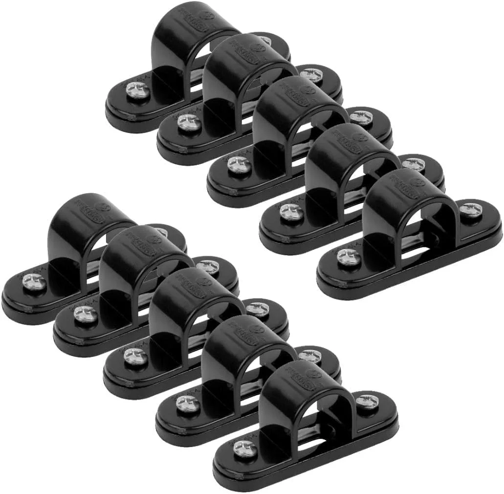 لوله و اتصالات PVC برق NJM برای سیم کشی و کابل کشی داخلی و خارجی (بسته 10+1 رایگان) (25 میلی متر، بست لوله)