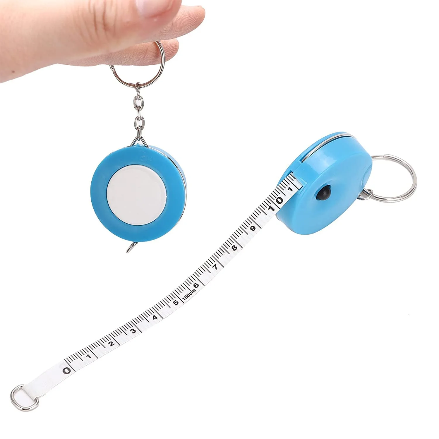 متر خیاطی نرم و بادوام 1.5 متری 150 سانتی متری، مناسب برای اندازه گیری بدن، لباس، اینچ، سانتی متر، مینی جمع شونده با قفل پین و دکمه فشاری، 1 عدد متر خیاطی نرم و بادوام 1.5 متری 150 سانتی متری، مناسب برای اندازه گیری بدن، لباس، اینچ، سانتی متر، مینی جمع شونده با قفل پین و دکمه فشاری، 1 عدد