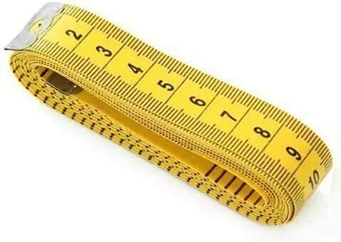 متر خیاطی نرم و تخت 1.5 متری، ابزاری عالی برای خیاطی و اندازه گیری (زرد) متر خیاطی نرم و تخت 1.5 متری، ابزاری عالی برای خیاطی و اندازه گیری (زرد)