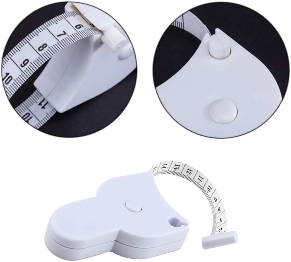 نوار اندازه گیری بدن NA، 2 عددی، سفید، دو طرفه، جمع شونده، ابزار اندازه گیری بدن برای خیاطی و پارچه نوار اندازه گیری بدن NA، 2 عددی، سفید، دو طرفه، جمع شونده، ابزار اندازه گیری بدن برای خیاطی و پارچه