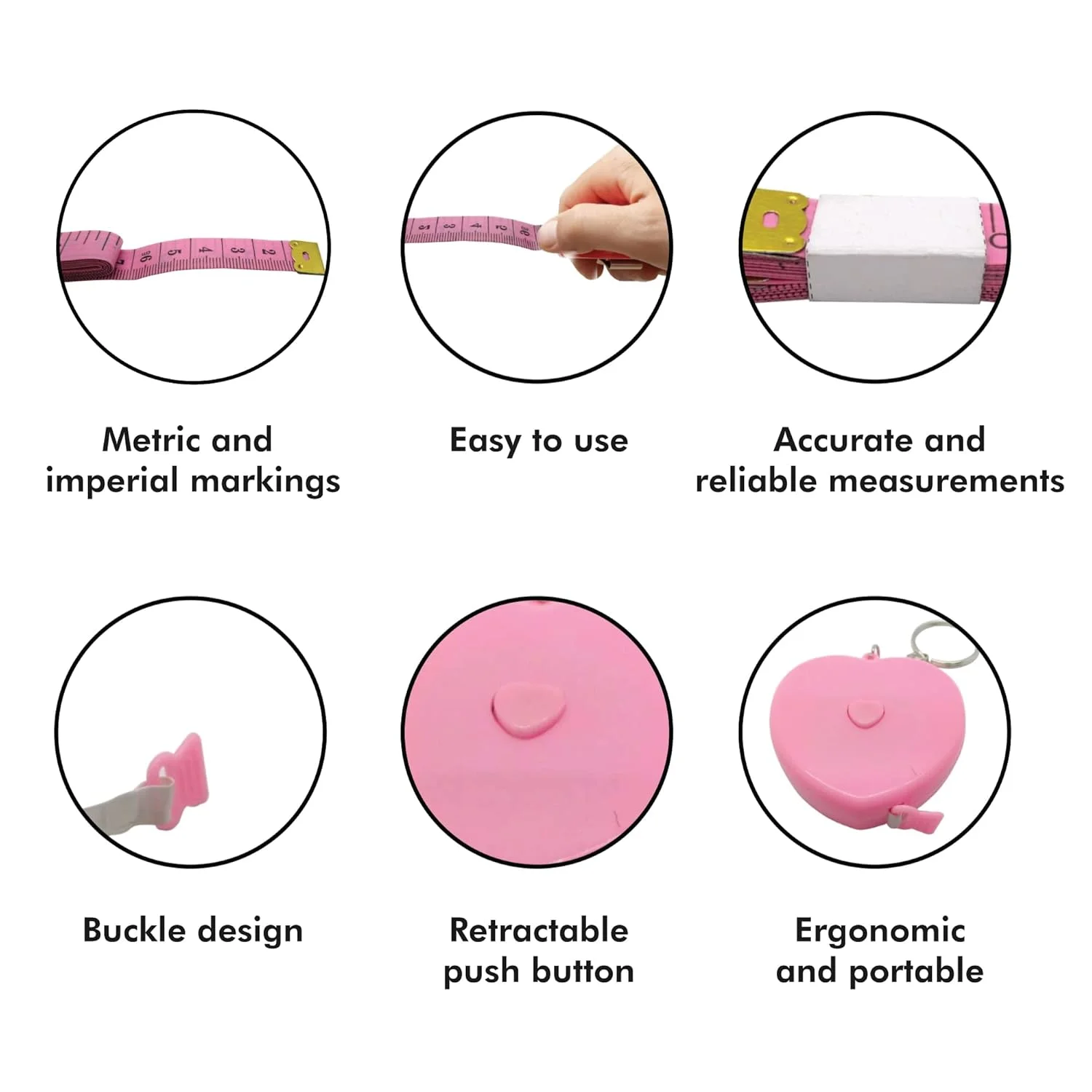 مجموعه دو عددی متر نواری - متر اندازه گیری بدن و پارچه برای خیاطی، خیاط لباس، خیاط، پارچه، دور کمر، کاردستی، تناسب اندام - جمع شونده، دو طرفه چند منظوره متریک - دقیق و درست مجموعه دو عددی متر نواری - متر اندازه گیری بدن و پارچه برای خیاطی، خیاط لباس، خیاط، پارچه، دور کمر، کاردستی، تناسب اندام - جمع شونده، دو طرفه چند منظوره متریک - دقیق و درست