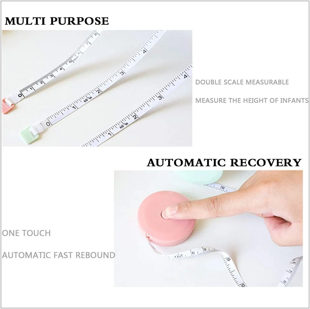 نوار اندازه گیری نرم نوشن جلن 3 عددی برای اندازه گیری بدن، نوار اندازه گیری نرم دو طرفه 150 سانتی متر 60 اینچی برای لباس (سبز+آبی+صورتی) نوار اندازه گیری نرم نوشن جلن 3 عددی برای اندازه گیری بدن، نوار اندازه گیری نرم دو طرفه 150 سانتی متر 60 اینچی برای لباس (سبز+آبی+صورتی)