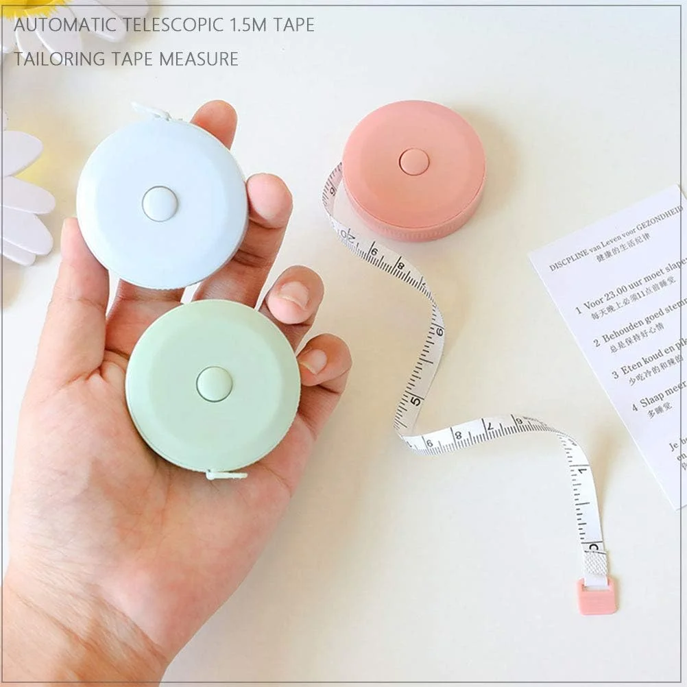 نوار اندازه گیری نرم نوشن جلن 3 عددی برای اندازه گیری بدن، نوار اندازه گیری نرم دو طرفه 150 سانتی متر 60 اینچی برای لباس (سبز+آبی+صورتی) نوار اندازه گیری نرم نوشن جلن 3 عددی برای اندازه گیری بدن، نوار اندازه گیری نرم دو طرفه 150 سانتی متر 60 اینچی برای لباس (سبز+آبی+صورتی)