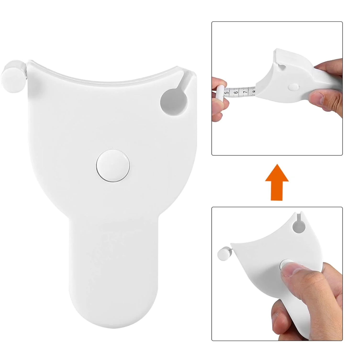 متر نواری بدن Onewer، کوچک 150 سانتی متر / 60 اینچ نوار اندازه گیری سفید برای بازو، کمر، سینه، ساق پا