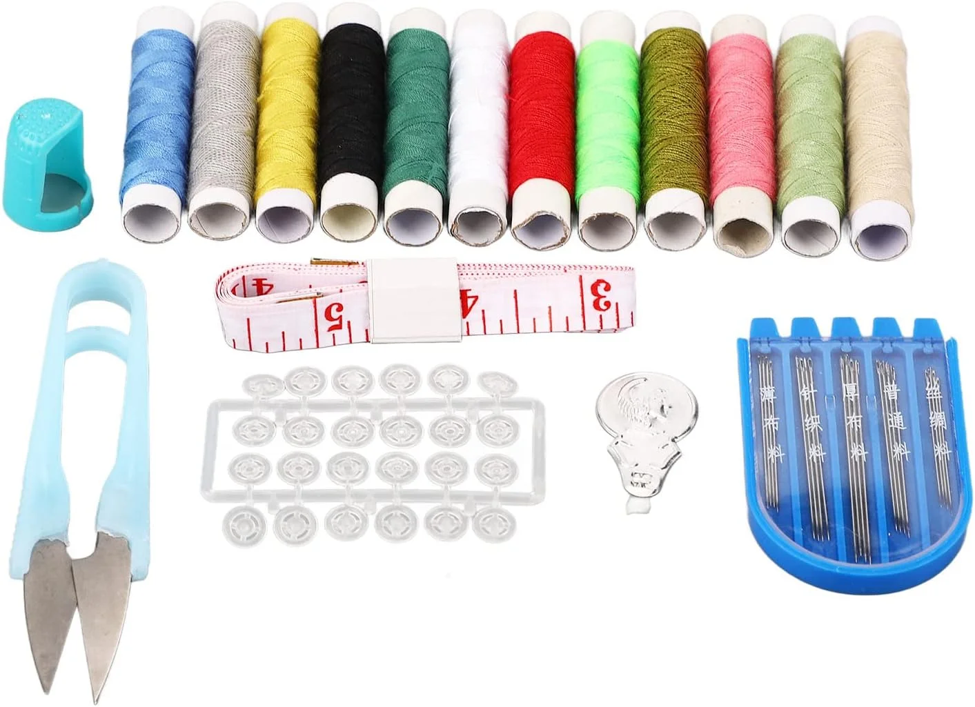 ست خیاطی قابل حمل، جعبه خیاطی برای بزرگسالان، مبتدیان، کودکان، مسافران، تعمیرات اضطراری خانوادگی، لوازم خیاطی با 12 رنگ نخ، متر نواری، قیچی، سوزن و سایر لوازم جانبی ست خیاطی قابل حمل، جعبه خیاطی برای بزرگسالان، مبتدیان، کودکان، مسافران، تعمیرات اضطراری خانوادگی، لوازم خیاطی با 12 رنگ نخ، متر نواری، قیچی، سوزن و سایر لوازم جانبی